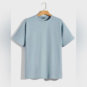 Men’s Blue Extended Drop Shoulder Tees